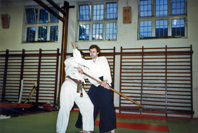 An Aikido throw
                                              from a Jo attack