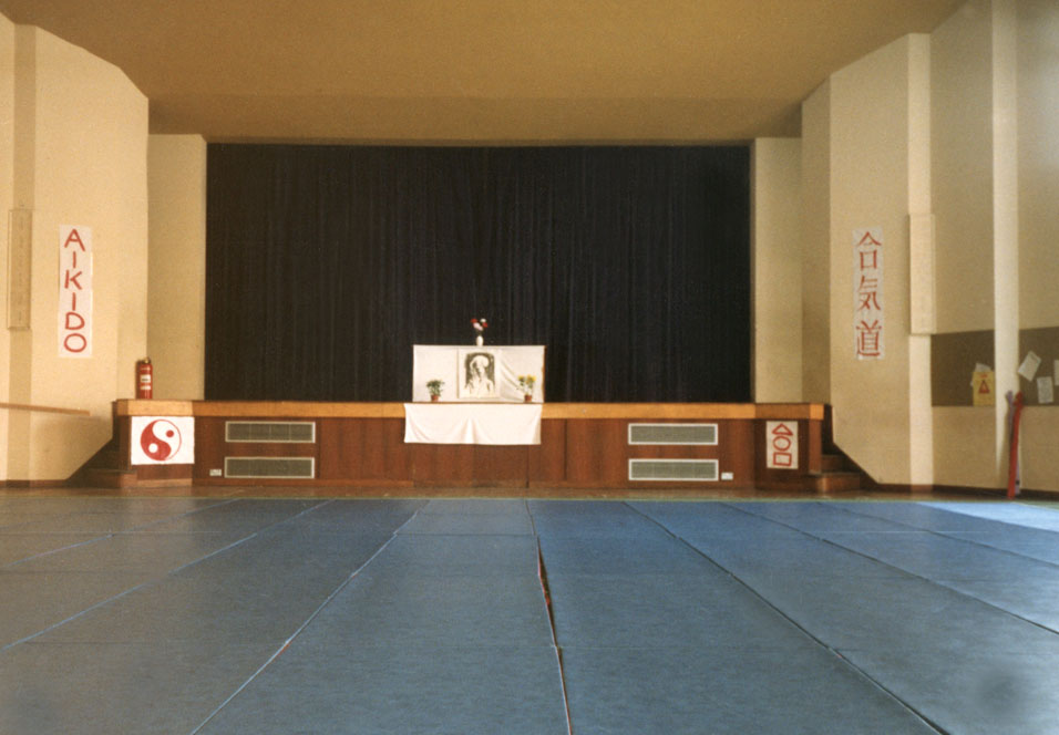 Aikido dojo at
                                Treforest Summer School