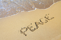 Qigong: Peace on beach